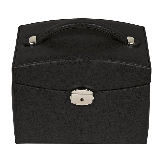 Windrose Beluga Schmuckkasten Leder 21.5 cm