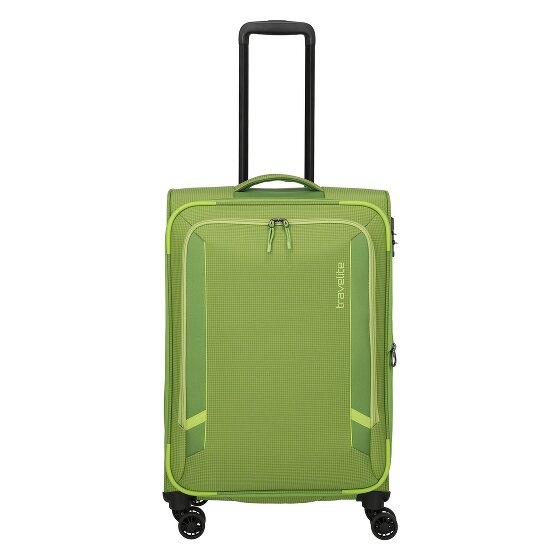 Travelite Corsiica 4 Rollen Trolley M 67 cm mit Dehnfalte
