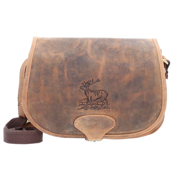 Greenburry Vintage Hunting Bag Umhängetasche Leder 30 cm