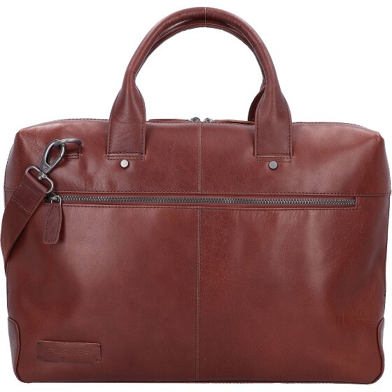 Plevier Rock Flint Aktentasche RFID Schutz Leder 41 cm Laptopfach