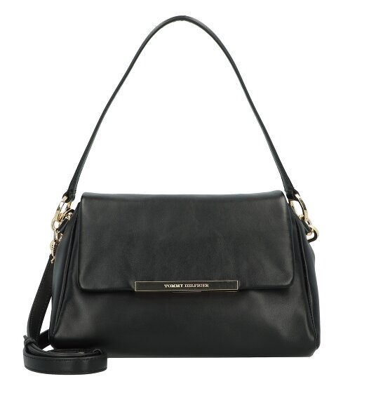 Tommy Hilfiger TH Plaque Schultertasche Leder 26 cm