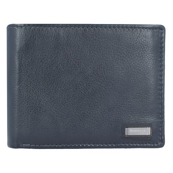 Greenland Nature Black Nappa Geldbörse RFID Leder 12 cm