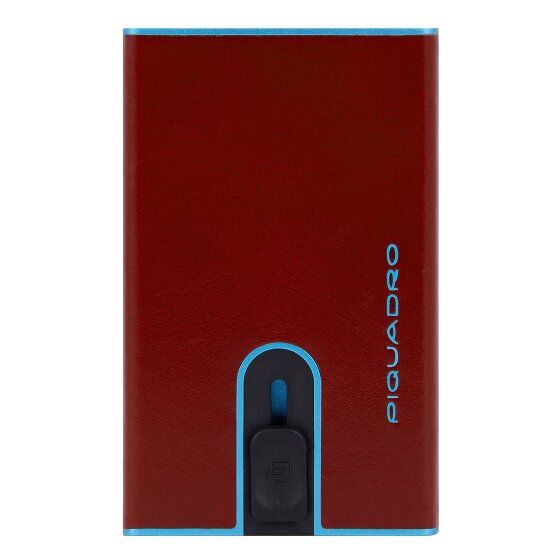 Piquadro Blue Square Kreditkartenetui RFID Schutz Leder 6.5 cm
