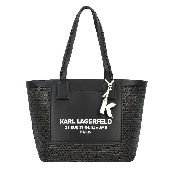 Karl Lagerfeld Raffia Shopper Tasche 33 cm