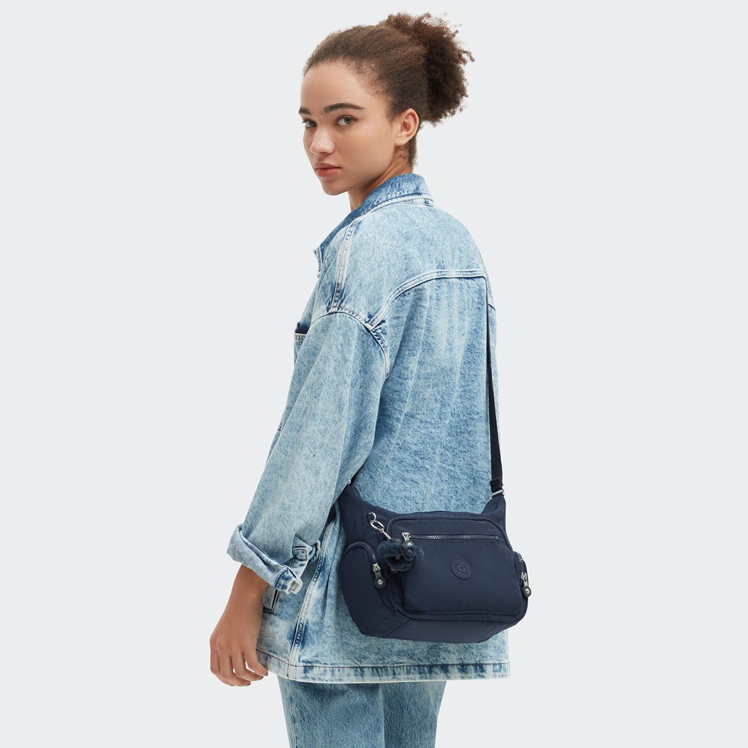 Kipling Basic Gabbie S Umhangetasche 29 cm blue bleu 2 bei welovebags