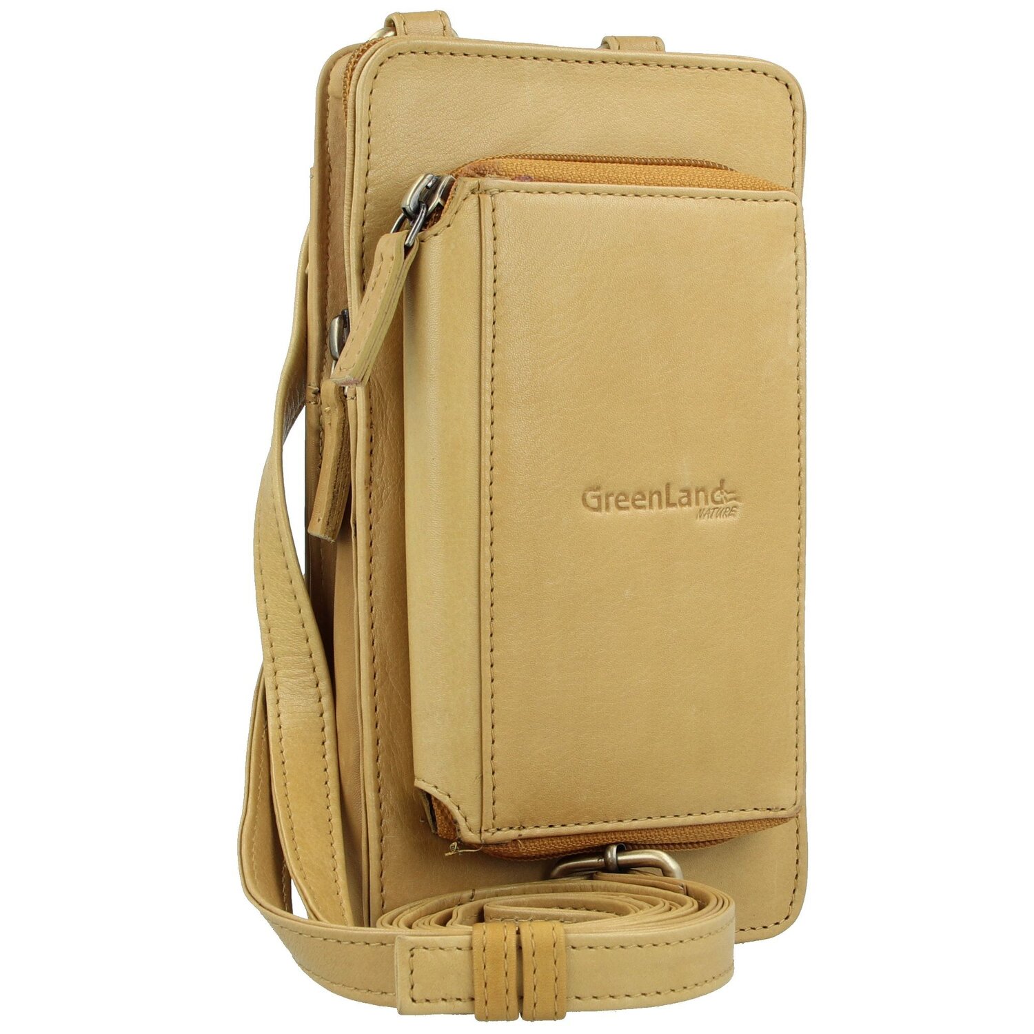 | Handytasche Nature cm safran Greenland bei Soft Nature Geldbörse 11 Leder