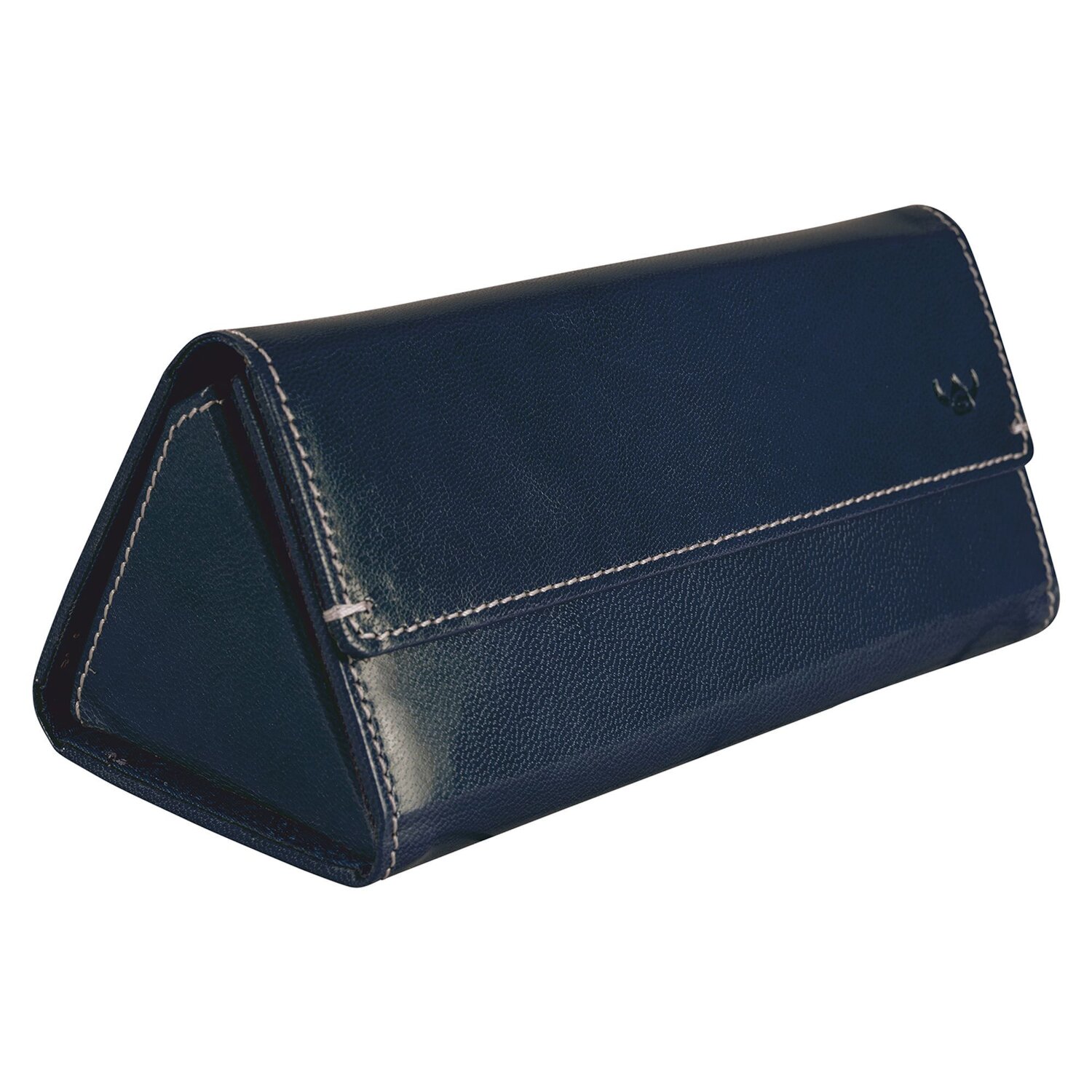 Golden Head Bari Brillenetui Leder 7 cm navy