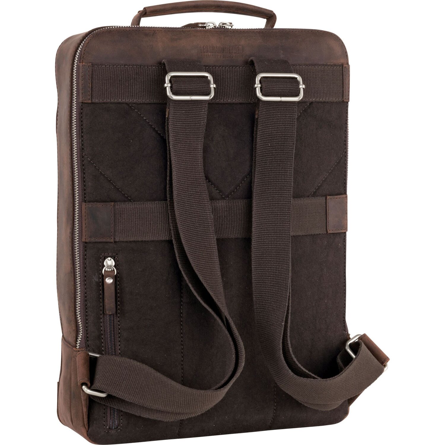 cm Laptopfach bei Heyden Salisbury Leder 42 Leonhard Rucksack braun |