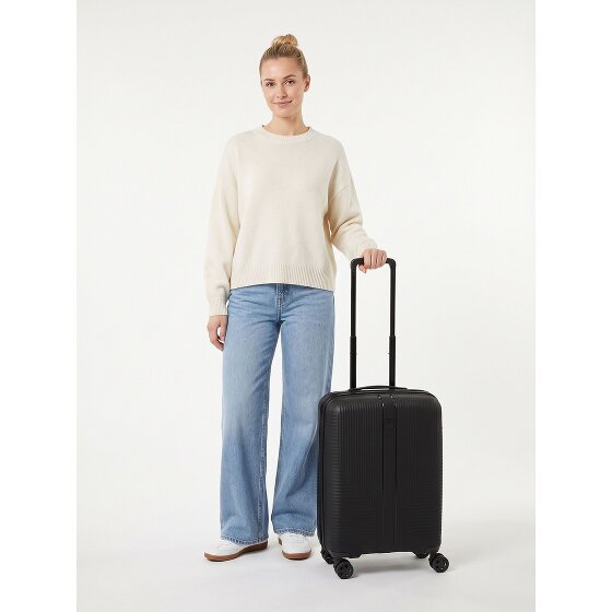 Travelite Air Stripe 4 Rollen Kabinentrolley S 55 cm mit Dehnfalte