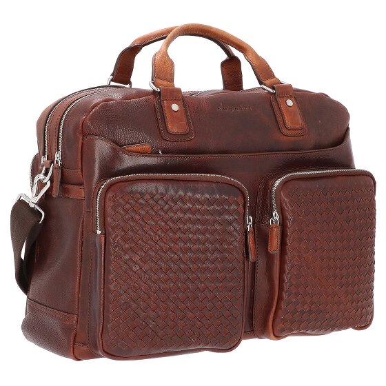 bugatti Woven Aktentasche Leder 48 cm