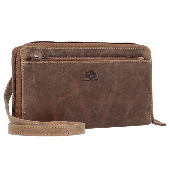 Greenburry Vintage Clutch Geldbörse RFID Schutz Leder 21 cm