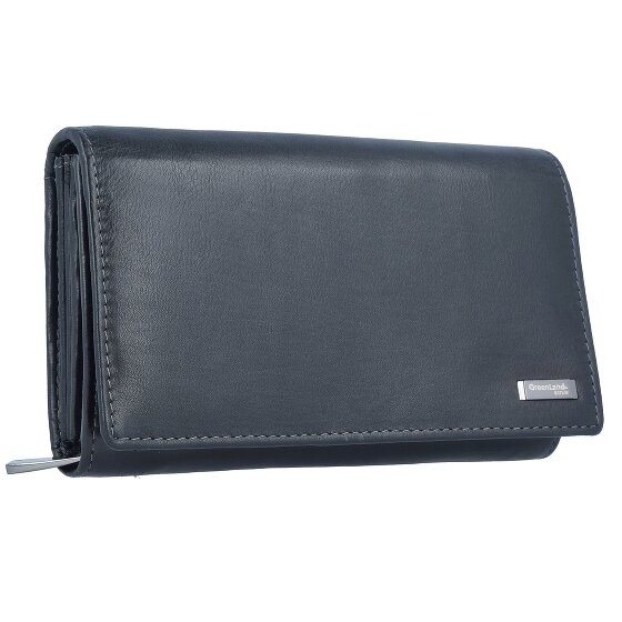 Greenland Nature Black Nappa Geldbörse RFID Leder 16 cm