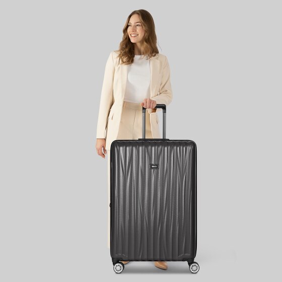 Bric's Cervia 2.0 4 Rollen Trolley L 77 cm mit Dehnfalte