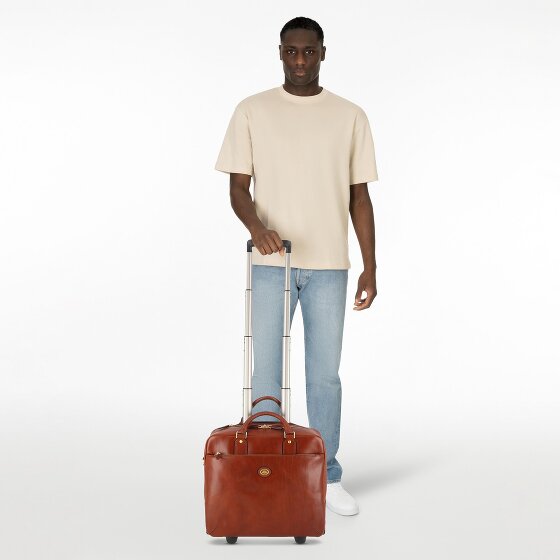 The Bridge Stovia 2 Rollen Pilotentrolley Leder 39 cm Laptopfach The Bridge Stovia 2 Rollen Pilotentrolley Leder 39 cm Laptopfach