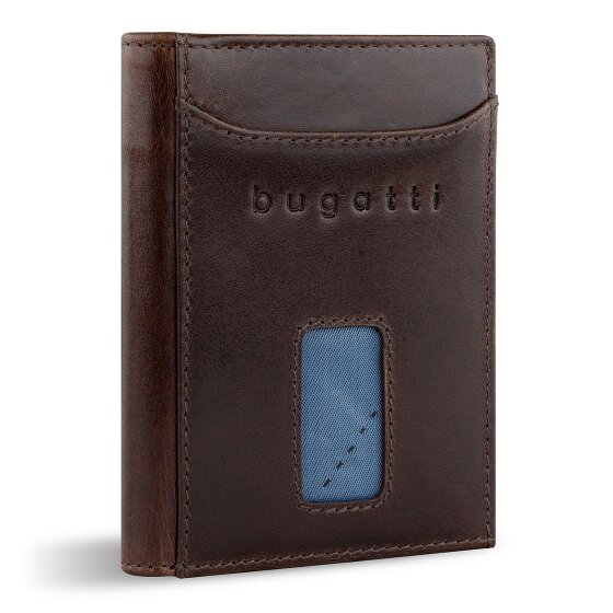 bugatti Secure Slim Geldbörse RFID Schutz Leder 8 cm