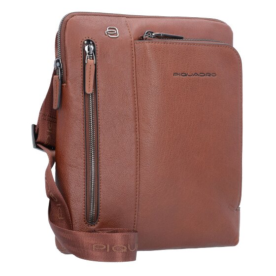 Piquadro Black Square Umhängetasche Leder 24 cm