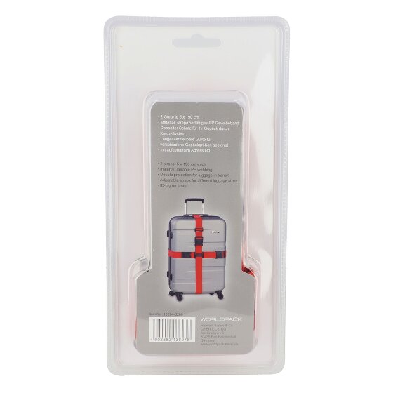 Worldpack Koffergurt mit Kreuzsystem 190 cm Worldpack Koffergurt mit Kreuzsystem 190 cm