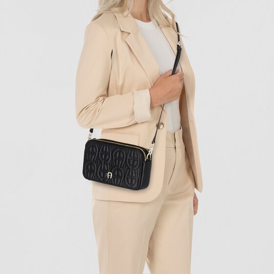 AIGNER Diadora Umhängetasche Leder 19 cm