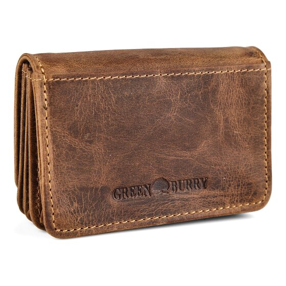 Greenburry Vintage Geldbörse RFID Schutz Leder 10 cm