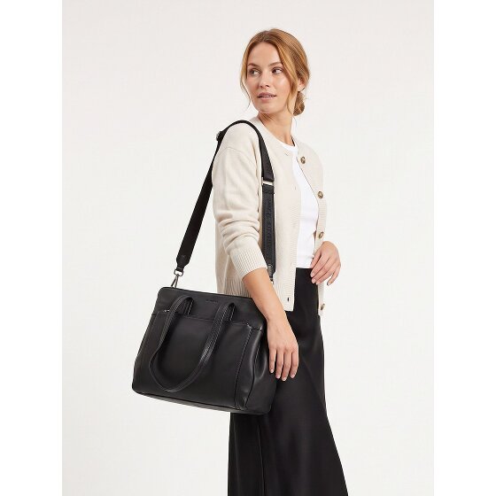 Harbour 2nd Just Pure Schultertasche Leder 38 cm Laptopfach