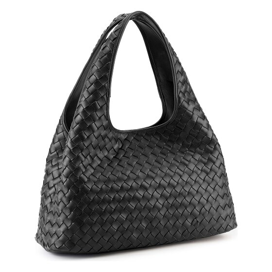LES VISIONNAIRES Paz Weave Silky Schultertasche Leder 42 cm