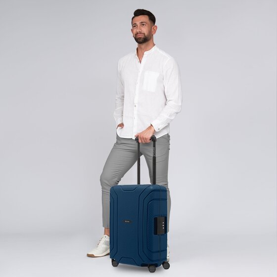 Redolz Essentials 15 4-Rollen Kabinentrolley 55 cm mit Dreipunkt-Verschluss