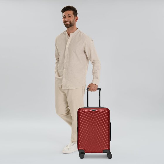 Redolz Essentials 18 4 Rollen Kabinentrolley 55 cm mit Dehnfalte