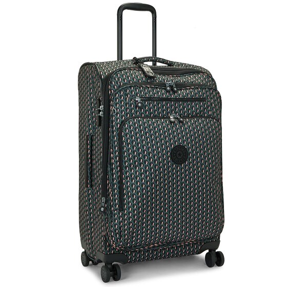 Kipling Basic Prt New Youri Spin 4 Rollen Trolley M 68 cm mit Dehnfalte