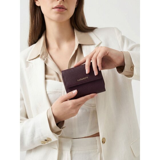 Lazarotti Bologna Leather Zip-Around Geldbörse Leder 12 cm