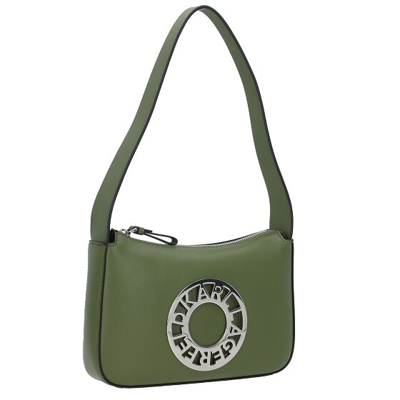 Karl Lagerfeld Disk Schultertasche Leder 23 cm