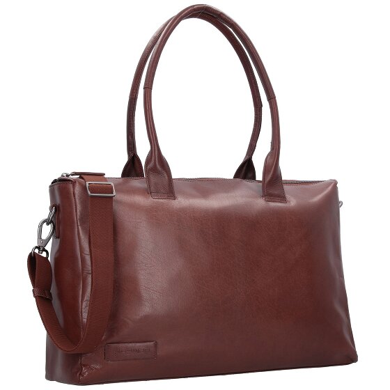 Plevier Rock Copal Schultertasche Leder 44 cm Laptopfach