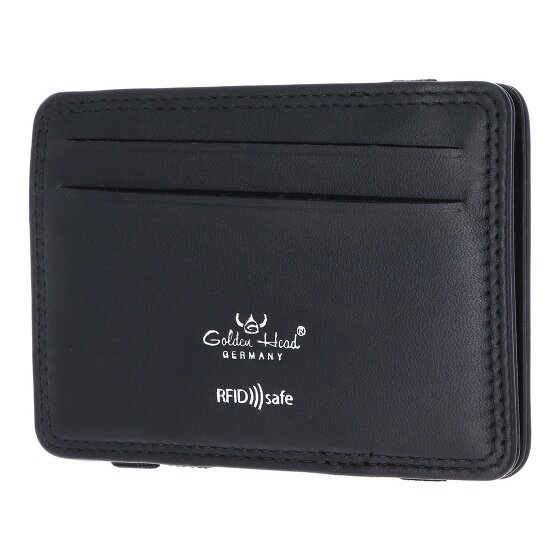 Golden Head Polo Kreditkartenetui RFID Schutz Leder 7.5 cm