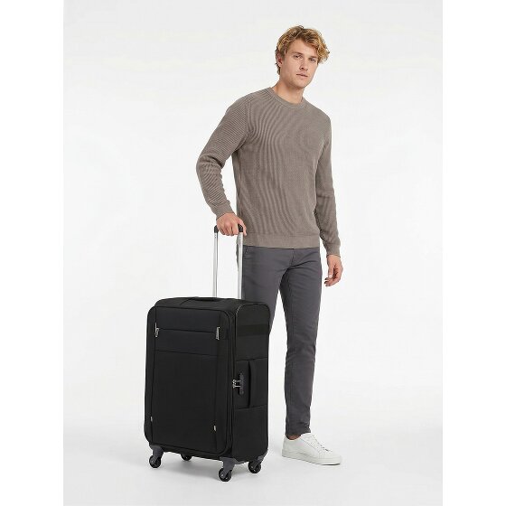 Samsonite Citybeat 4 Rollen Trolley 66 cm mit Dehnfalte