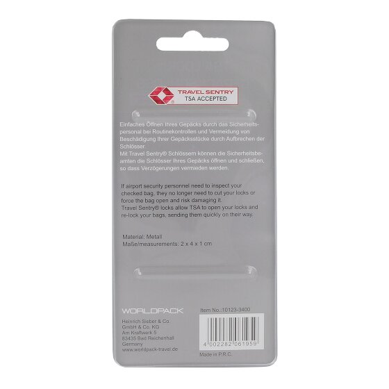 Worldpack Travel Accessoires TSA-Vorhängeschloss 2 cm