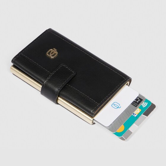 Piquadro Circle Kreditkartenetui RFID Schutz Leder 6.5 cm