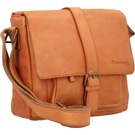 Greenland Nature GreenLand NATURE Umhängetasche Leder 28 cm