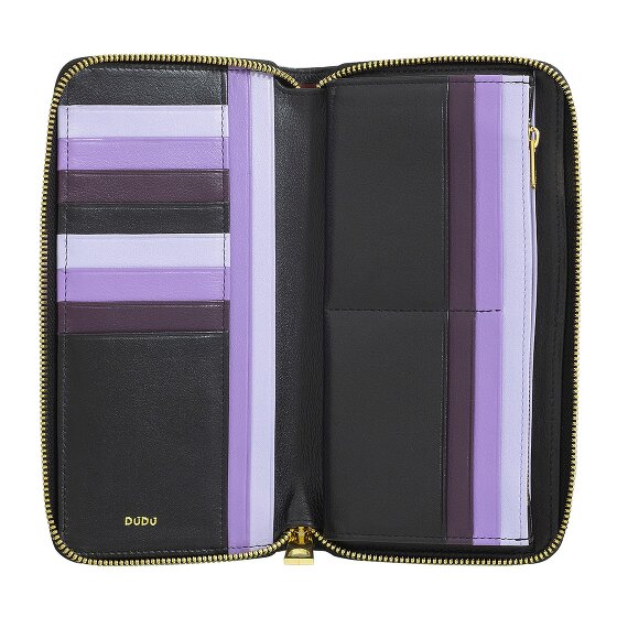 DuDu Geldbörse RFID Schutz Leder 20 cm