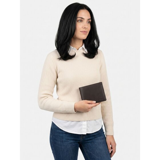 oxmox Leather Geldbörse RFID Schutz Leder 10 cm