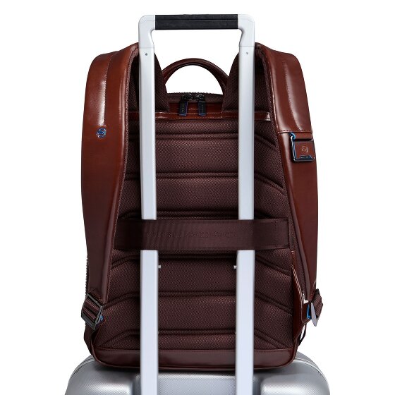 Piquadro Blue Square Daypack RFID Schutz Leder 37 cm Laptopfach