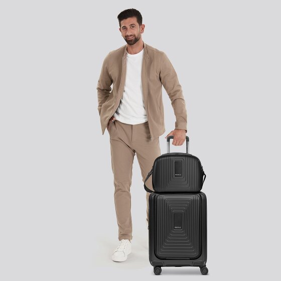 Redolz Essentials 14 Kofferset 2 tlg. Kabinentrolley mit Dehnfalte + Beautycase