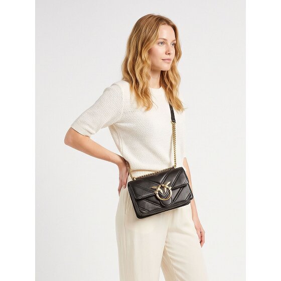 PINKO Love One Mini Umhängetasche Leder 21 cm