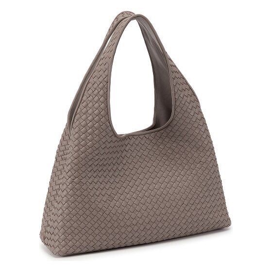 LES VISIONNAIRES Paz Weave Silky Schultertasche Leder 42 cm
