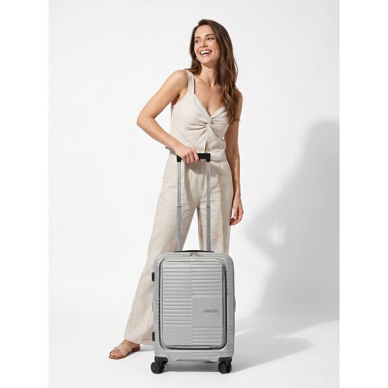 Redolz Essentials 17 2.0 4 Rollen Kabinentrolley 55 cm Laptopfach mit Dehnfalte