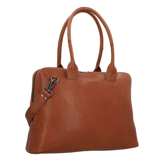 Plevier Structure Canton Schultertasche Leder 44 cm Laptopfach