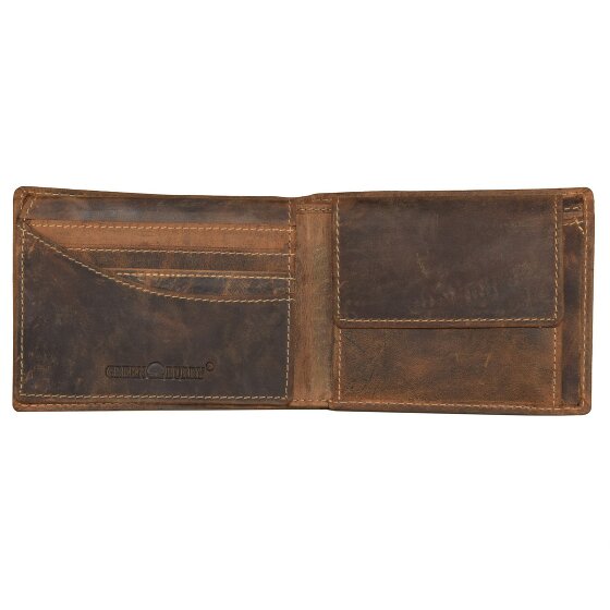 Greenburry Vintage Hirsch Geldbörse Leder 12 cm