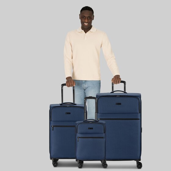 bugatti Valencia Soft 4 Rollen Kofferset 3-teilig mit Dehnfalte