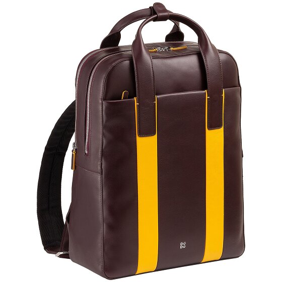 DuDu Rucksack Leder 40 cm Laptopfach