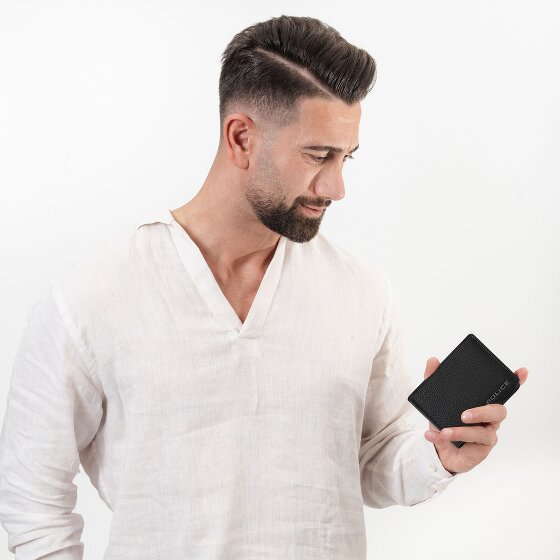 Police Geldbörse RFID Schutz Leder 11.5 cm