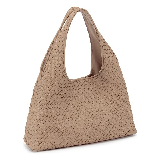 LES VISIONNAIRES Paz Weave Silky Schultertasche Leder 42 cm