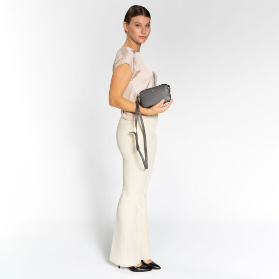 Lazarotti Bologna Leather Umhängetasche Leder Small Double-Zip 18 cm